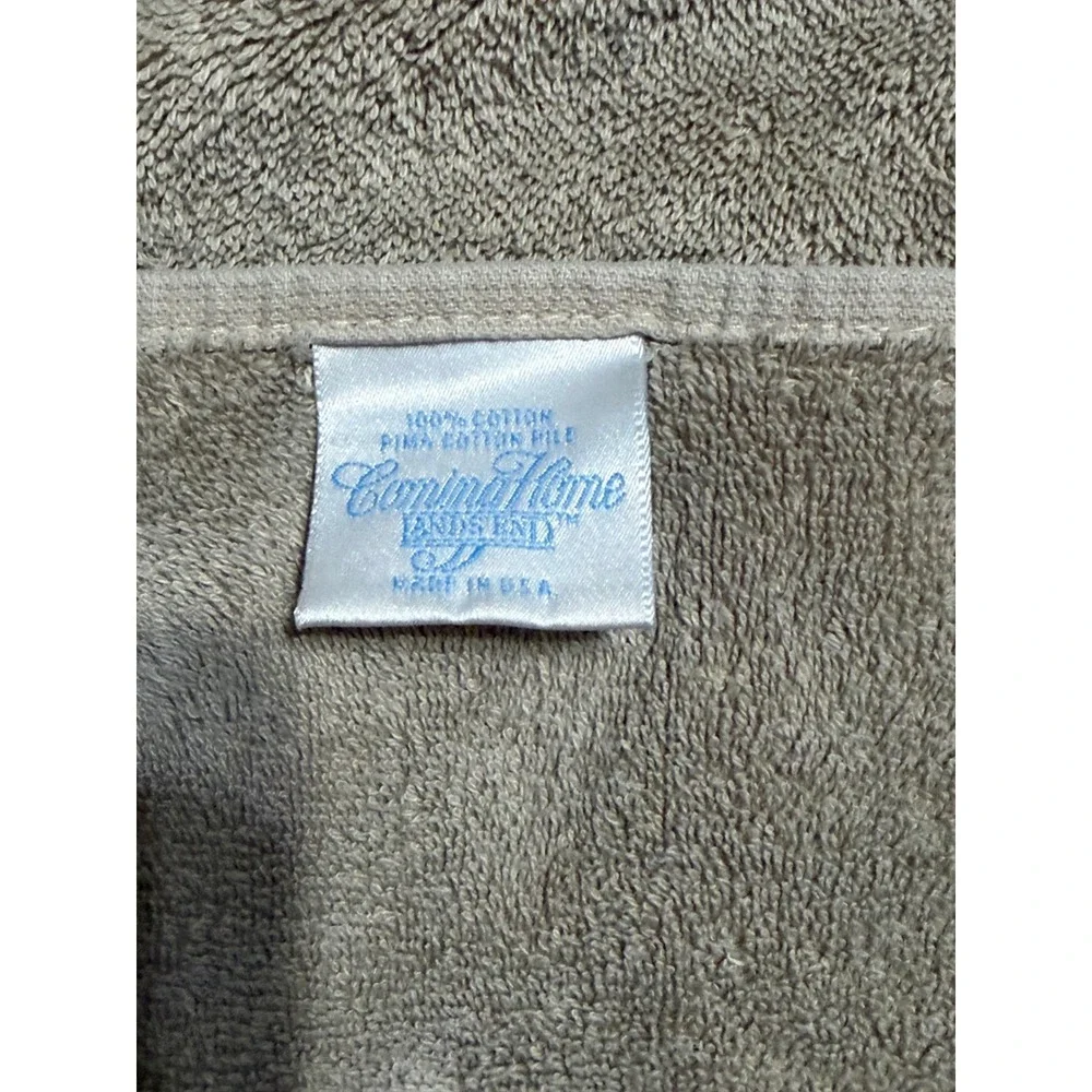 Monogrammed Lands End Coming Home Bath Towel Unisex OS Taupe